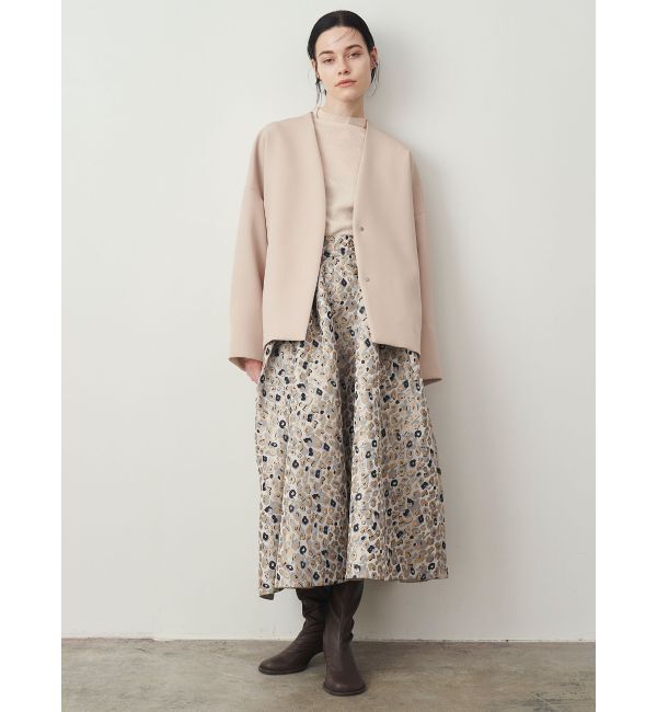 ELENDEEK「FORM SHORT CT」|ノーカラーコート|