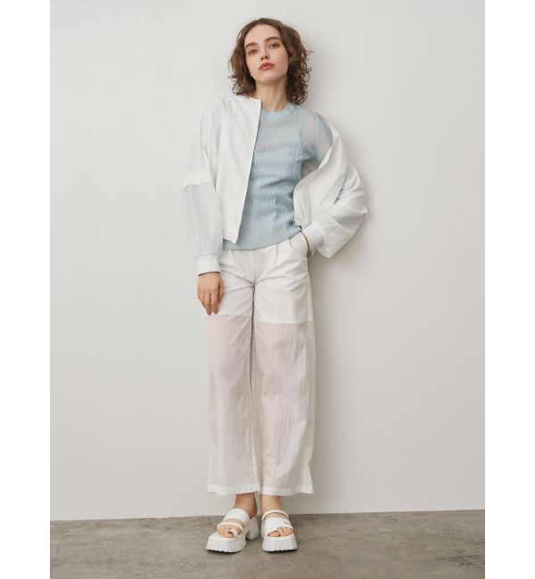 ELENDEEK「SHEER SLEEVE BZ」|ブルゾン・スタジャン|