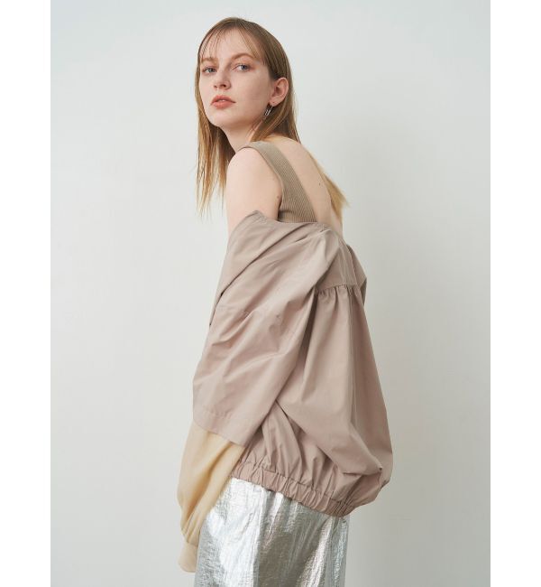 ELENDEEK「SHEER SLEEVE BZ」|ブルゾン・スタジャン|