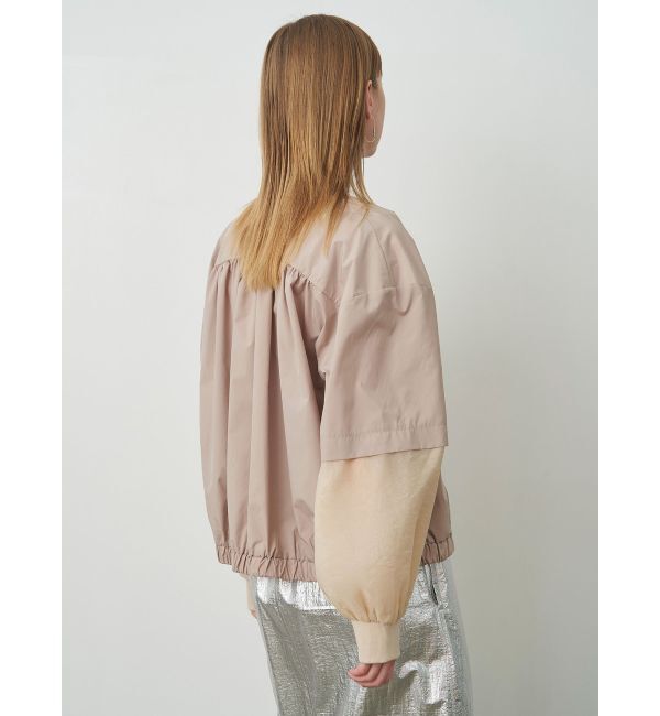 ELENDEEK「SHEER SLEEVE BZ」|ブルゾン・スタジャン|