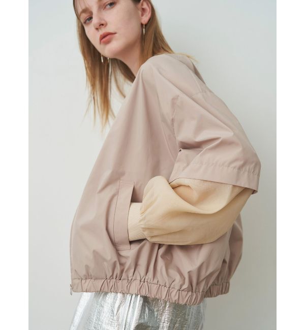 ELENDEEK「SHEER SLEEVE BZ」|ブルゾン・スタジャン|