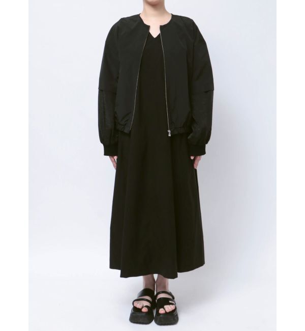 ELENDEEK「SHEER SLEEVE BZ」|ブルゾン・スタジャン|