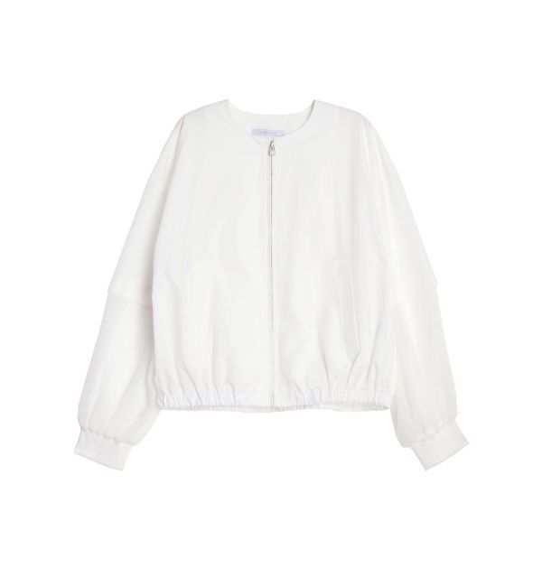 ELENDEEK「SHEER SLEEVE BZ」|ブルゾン・スタジャン|