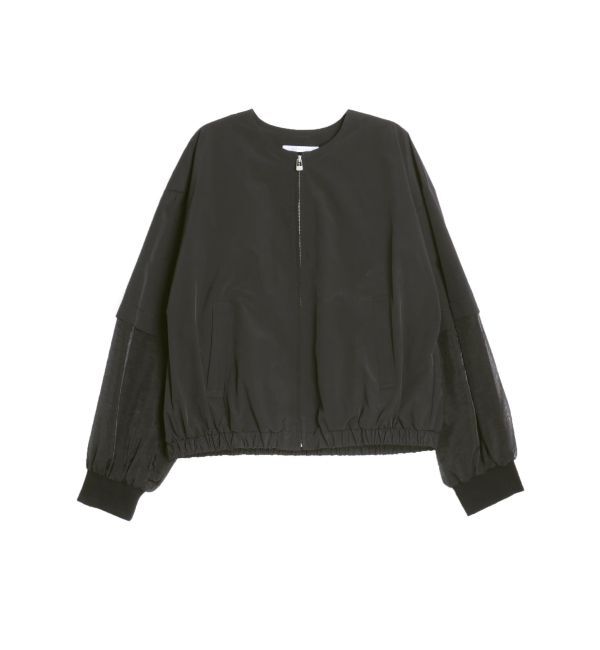 ELENDEEK「SHEER SLEEVE BZ」|ブルゾン・スタジャン|
