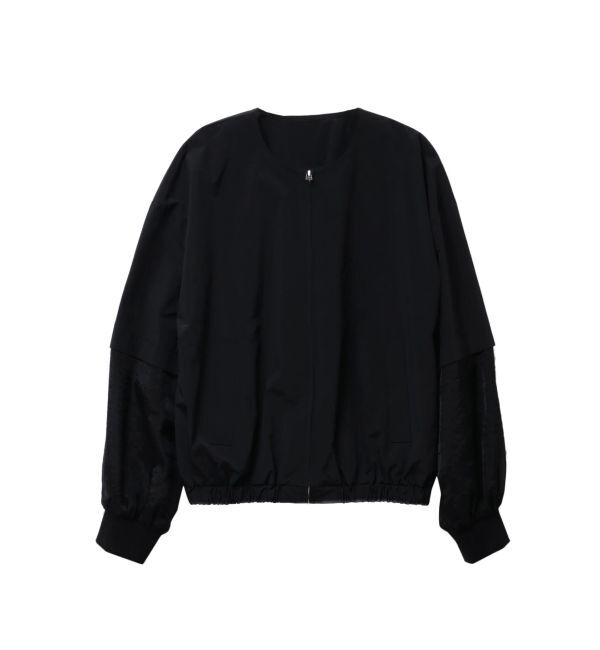 ELENDEEK「SHEER SLEEVE BZ」|ブルゾン・スタジャン|