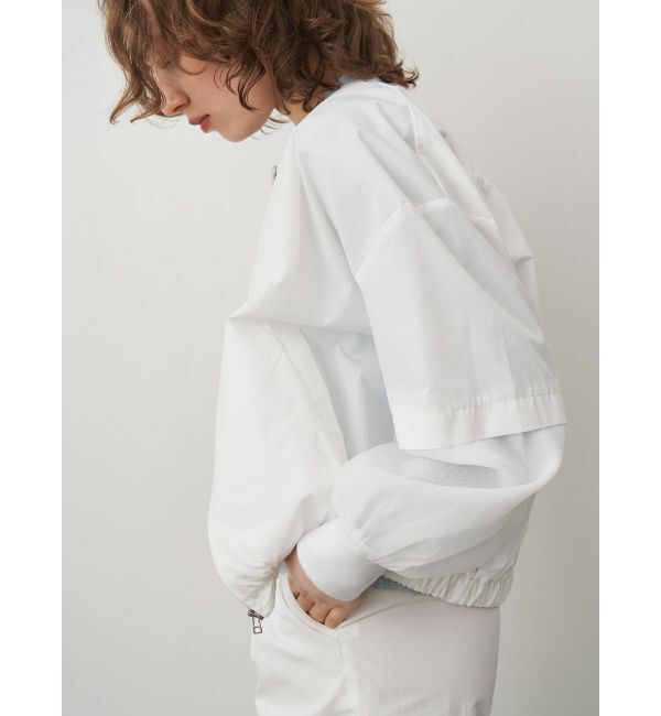 ELENDEEK「SHEER SLEEVE BZ」|ブルゾン・スタジャン|