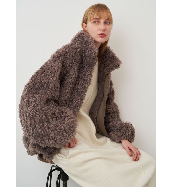 ELENDEEK「CRIMP ECO FUR BZ」|ブルゾン・スタジャン|グレー