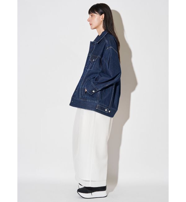 ELENDEEK「BACK FORM LOOSE DENIM JK」|デニムジャケット|