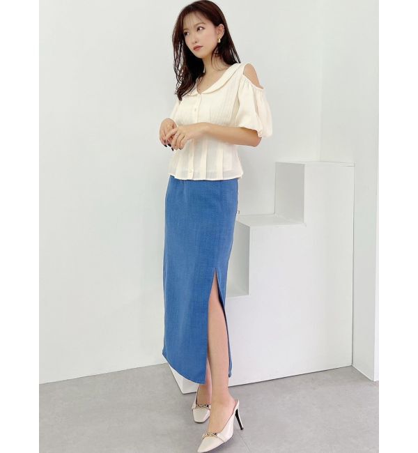 RESEXXY「ライトツイードミディスカート」|スカート|