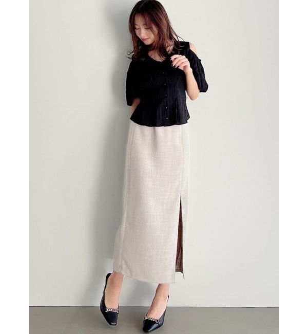 RESEXXY「ライトツイードミディスカート」|スカート|