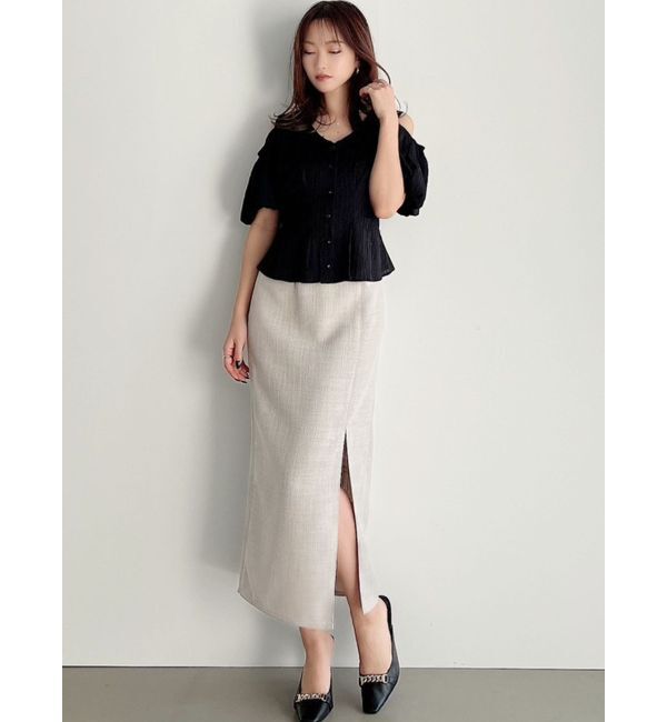 RESEXXY「ライトツイードミディスカート」|スカート|