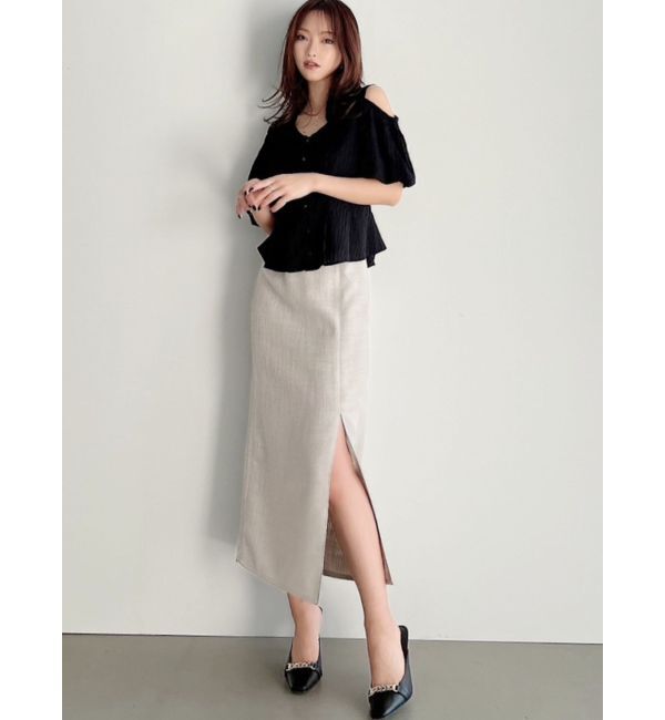 RESEXXY「ライトツイードミディスカート」|スカート|