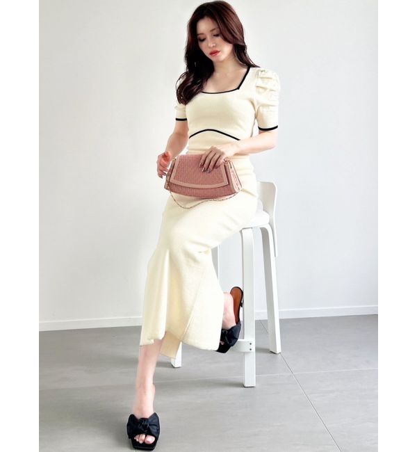 RESEXXY「バイカラータイトワンピース」|ワンピース|