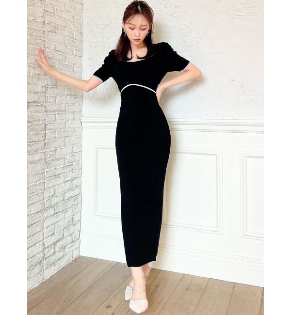 RESEXXY「バイカラータイトワンピース」|ワンピース|