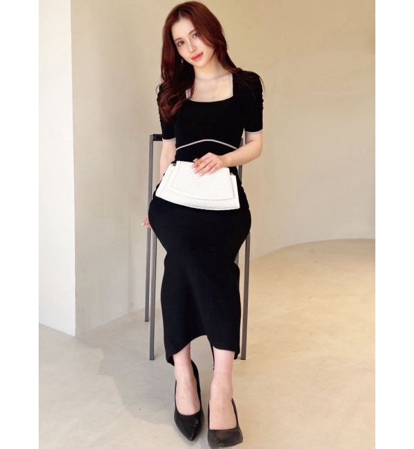 RESEXXY「バイカラータイトワンピース」|ワンピース|