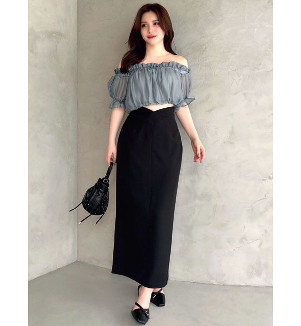 RESEXXY「クロップドオフショルトップス」|シャツ・ブラウス|