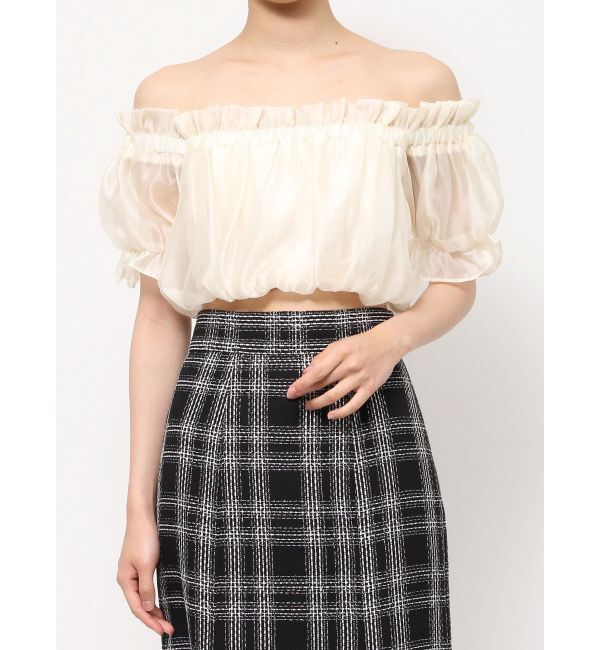 RESEXXY「クロップドオフショルトップス」|シャツ・ブラウス|