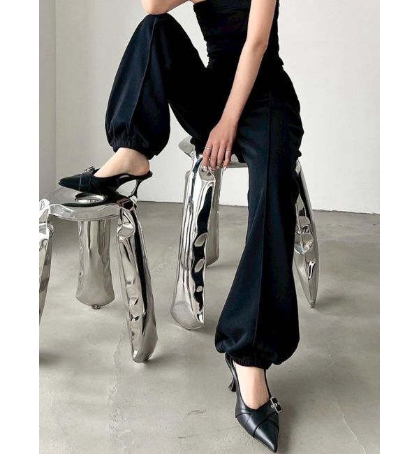 RESEXXY「ピンタックスウェットパンツ【セットアップ着用可能】」|その他|ブラック