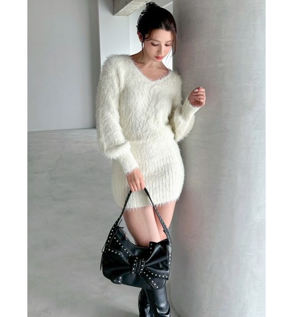 RESEXXY「シャギーニットワンピース」|ワンピース|