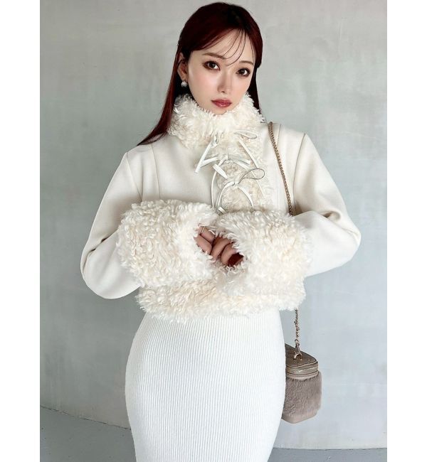 RESEXXY「ポイントフェイクファーブルゾン」|ブルゾン・スタジャン|