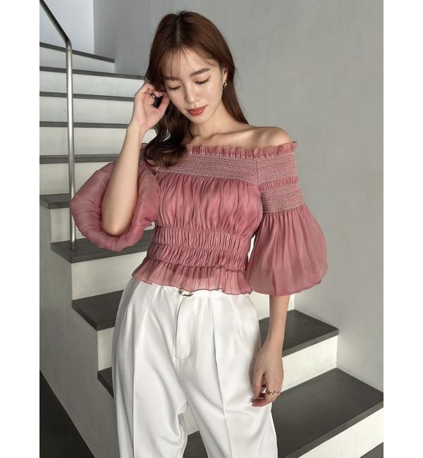 dazzlin「オフショルフェミニックトップス」|シャツ・ブラウス|