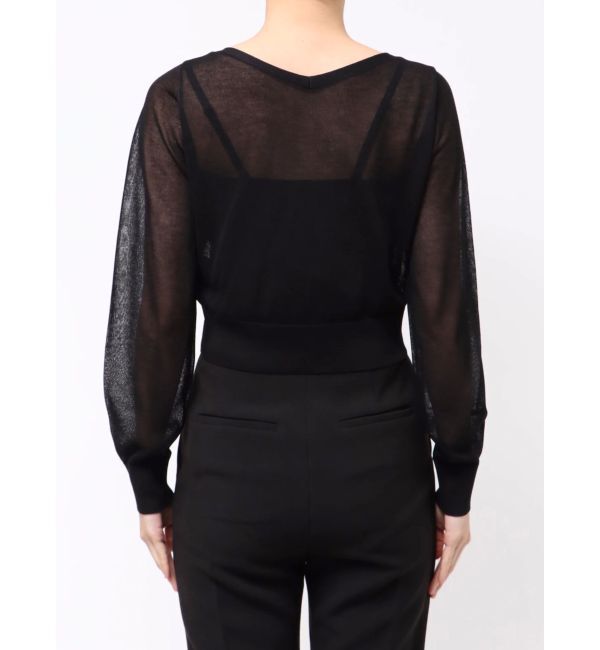 dazzlin「ラメシアーシンプルニットカーディガン」|カーディガン|