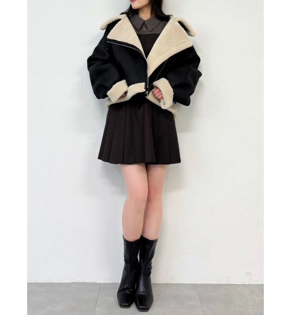 dazzlin「ビッグカラームートンブルゾン」|ブルゾン・スタジャン|