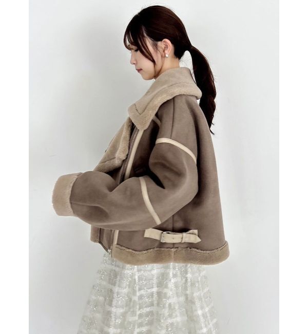 dazzlin「ビッグカラームートンブルゾン」|ブルゾン・スタジャン|