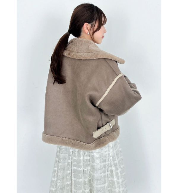 dazzlin「ビッグカラームートンブルゾン」|ブルゾン・スタジャン|