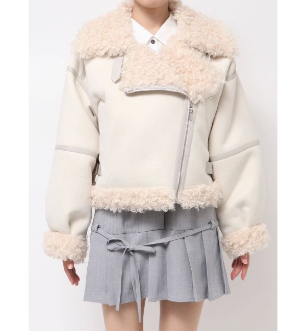 dazzlin「ビッグカラームートンブルゾン」|ブルゾン・スタジャン|