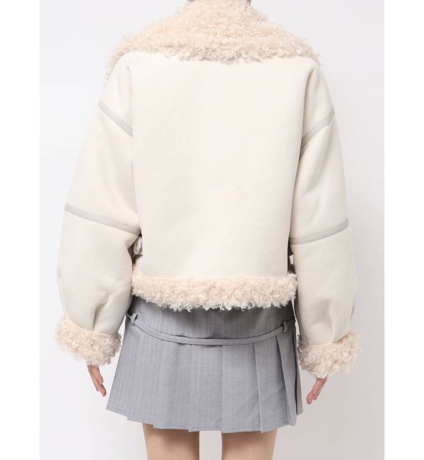 dazzlin「ビッグカラームートンブルゾン」|ブルゾン・スタジャン|