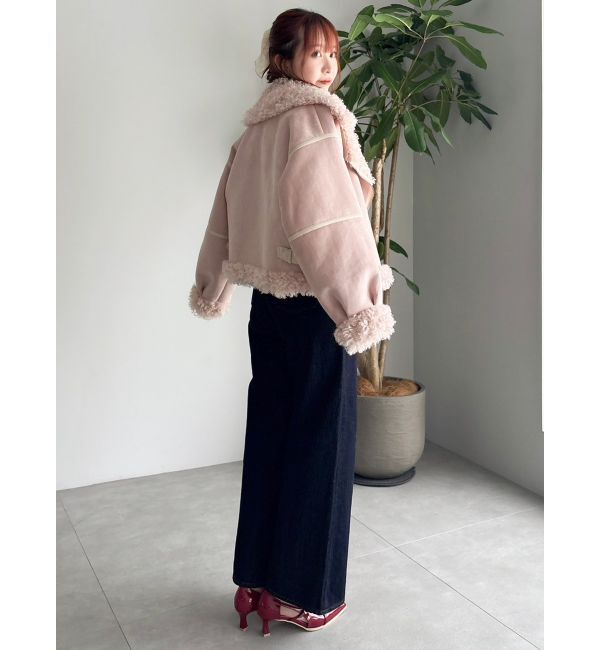 dazzlin「ビッグカラームートンブルゾン」|ブルゾン・スタジャン|