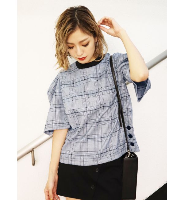 EMODA「ラインボタンミニスカート」|スカート|