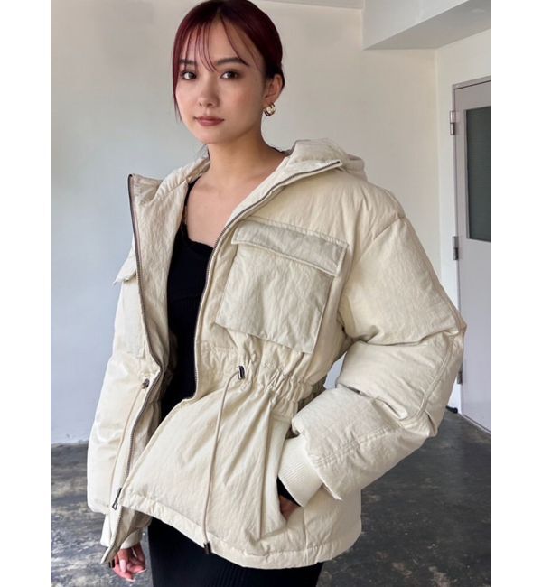 EMODA「シェイプパフダウンブルゾン」|ブルゾン・スタジャン|