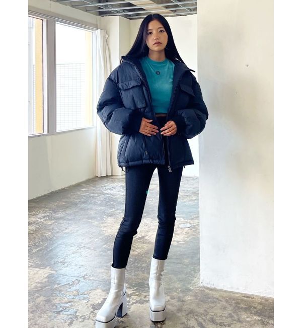 EMODA「シェイプパフダウンブルゾン」|ブルゾン・スタジャン|