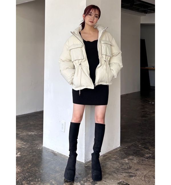 EMODA「シェイプパフダウンブルゾン」|ブルゾン・スタジャン|