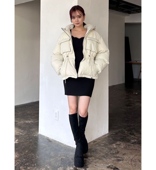 EMODA「シェイプパフダウンブルゾン」|ブルゾン・スタジャン|