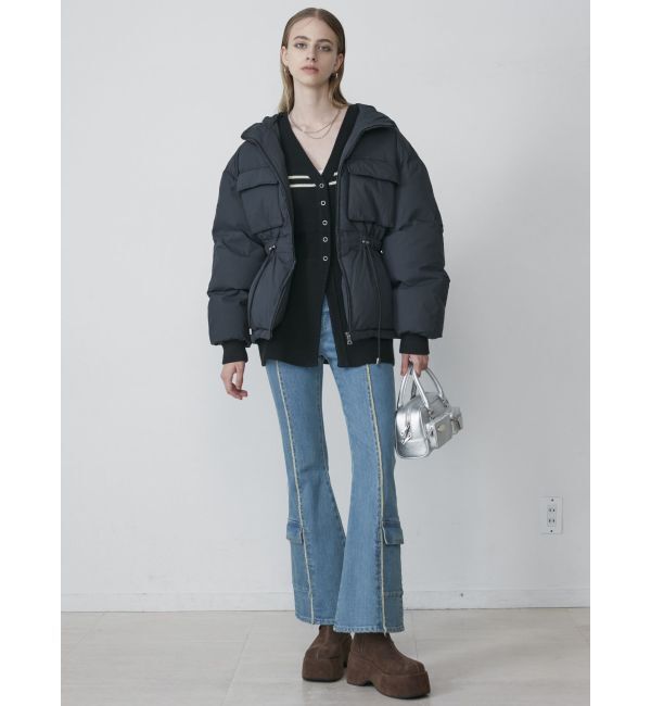 EMODA「シェイプパフダウンブルゾン」|ブルゾン・スタジャン|