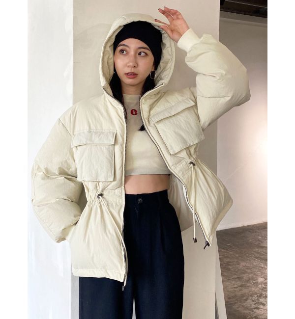 EMODA「シェイプパフダウンブルゾン」|ブルゾン・スタジャン|