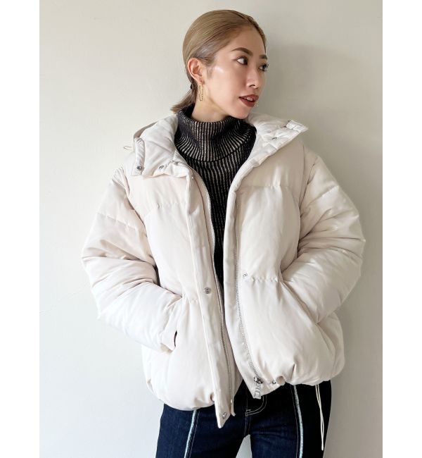 EMODA「2WAYオーバーフードダウン」|ブルゾン・スタジャン|アイボリー