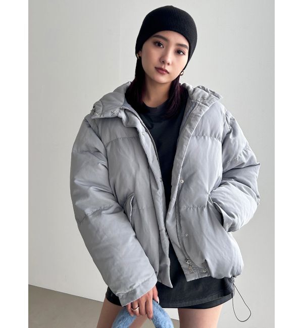 EMODA「2WAYオーバーフードダウン」|ブルゾン・スタジャン|グレー