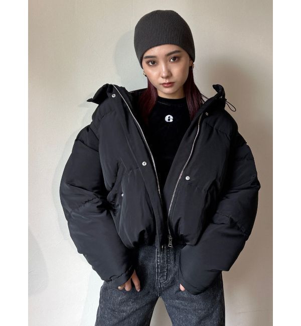EMODA「2WAYオーバーフードダウン」|ブルゾン・スタジャン|ブラック