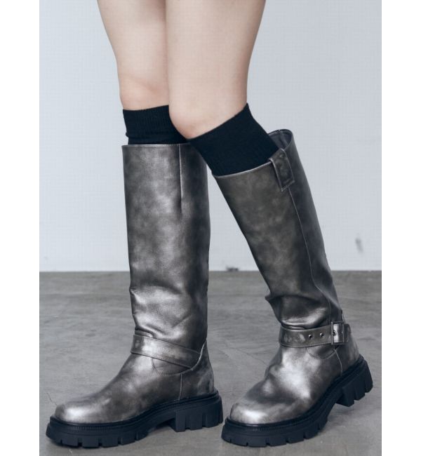 EMODA「ヴィンテージライクロングブーツ」|ロングブーツ|