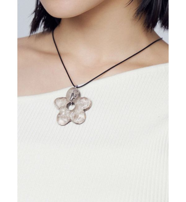 EMODA「フラワーストリングネックレス」|ネックレス|