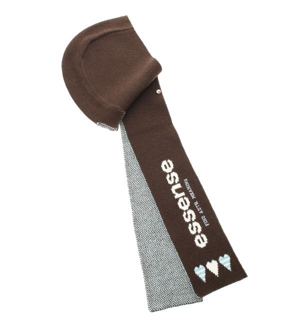 EMODA「ハートロゴフードマフラー」|マフラー|