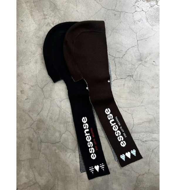 EMODA「ハートロゴフードマフラー」|マフラー|