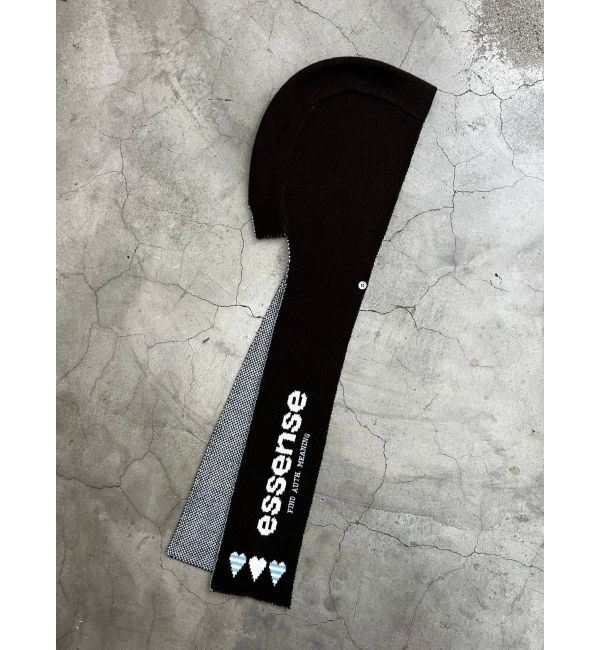 EMODA「ハートロゴフードマフラー」|マフラー|