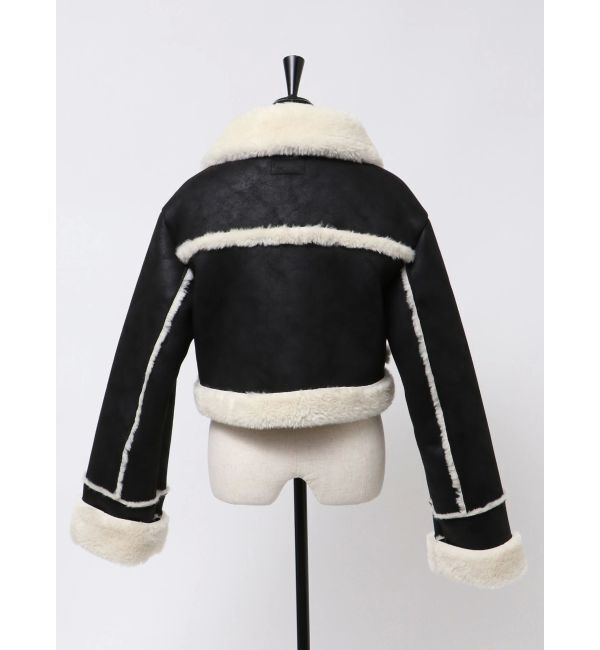 EMODA「ショートフェイクムートンブルゾン」|ブルゾン・スタジャン|
