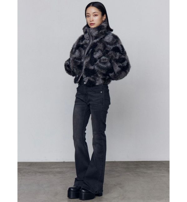 EMODA「シングルミニボアブルゾン」|ブルゾン・スタジャン|