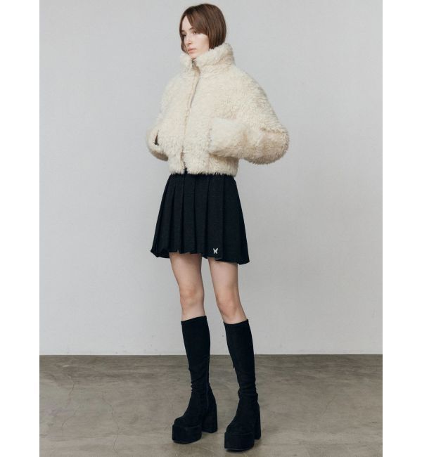 EMODA「シングルミニボアブルゾン」|ブルゾン・スタジャン|